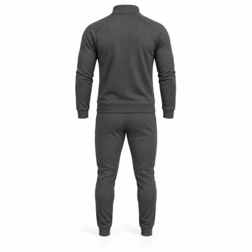 Men’s Slim Fit Quarter-Zip Training Set Tracksuit back view - AI design sample