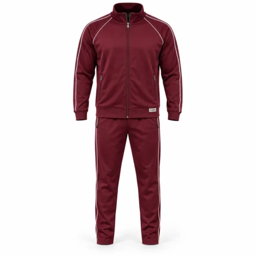 Men's Regular Fit Full-Zip Set Tracksuit - AI-generated design sample, front view