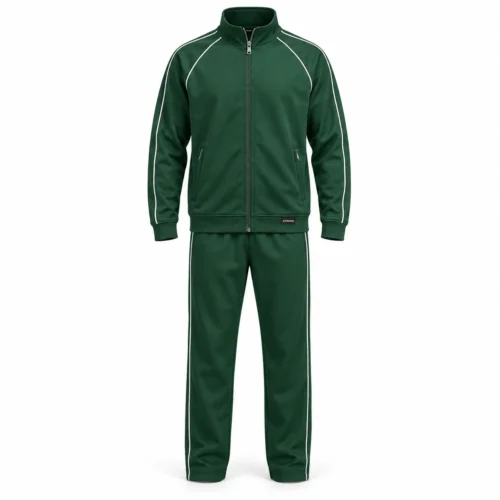 Men's Classic Fit Full-Zip Set Tracksuit - AI-generated design sample, front view