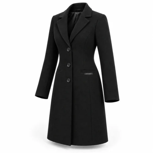 Attirings Women's Slim Fit Wool Blend Coat, angle view - AI sample