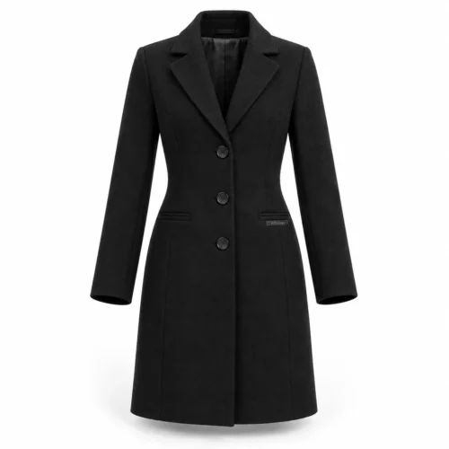 Attirings Women's Slim Fit Wool Blend Coat, front view - AI sample