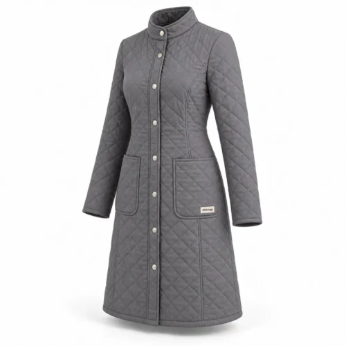Attirings Women's Slim Fit Quilted Coat, angle view - AI sample