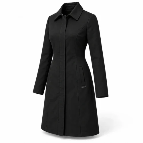 Attirings Women's Slim Fit Long Sleeve Coat, angle view - AI sample
