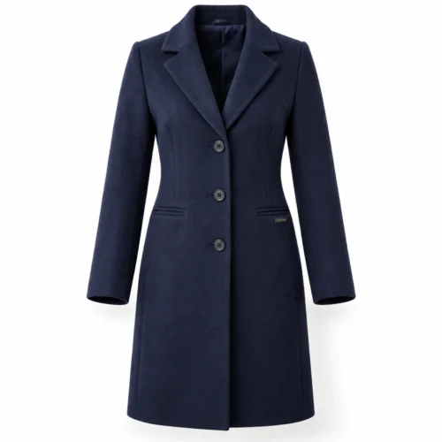 Attirings Women's Regular Fit Wool Blend Coat, front view - AI sample