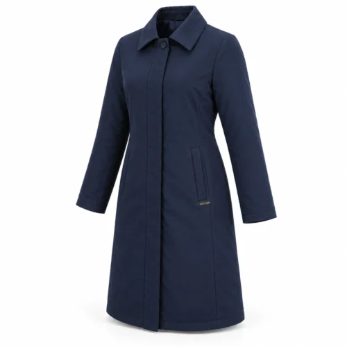 Attirings Women's Regular Fit Long Sleeve Coat, angle view - AI sample