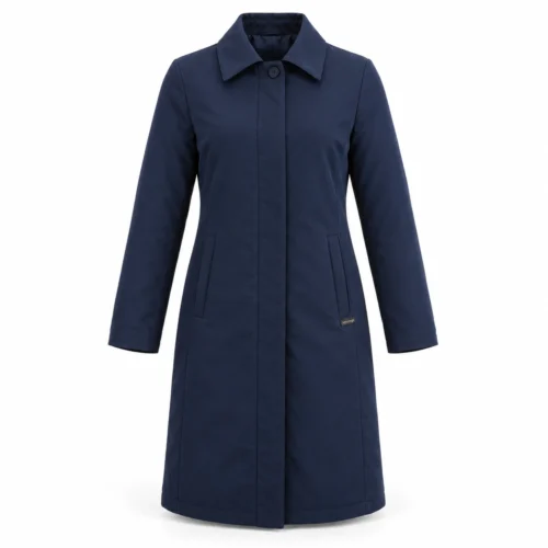 Attirings Women's Regular Fit Long Sleeve Coat, front view - AI sample