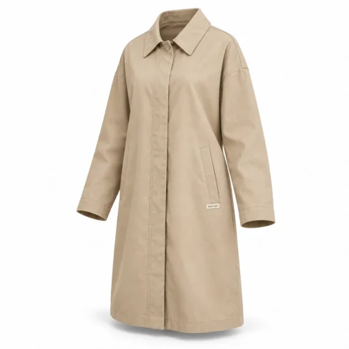 Attirings Women's Relaxed Fit Long Sleeve Coat, angle view - AI sample