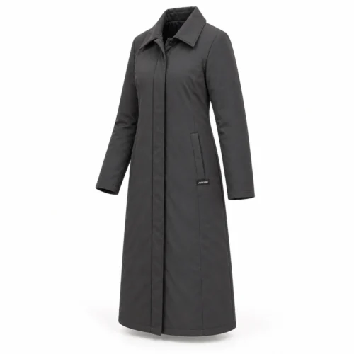 Attirings Women's Longline Fit Long Sleeve Coat, angle view - AI sample