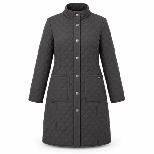 Attirings Women's Classic Fit Quilted Coat, front view - AI sample
