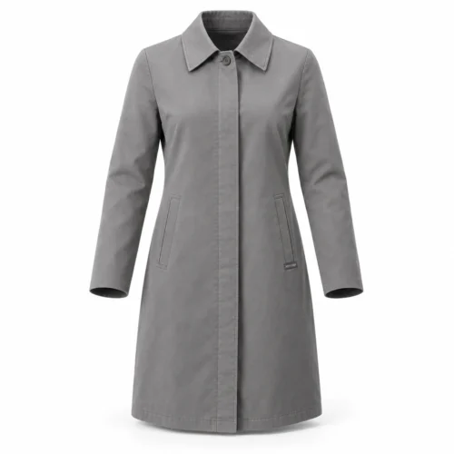Attirings Women's Classic Fit Long Sleeve Coat, front view - AI sample