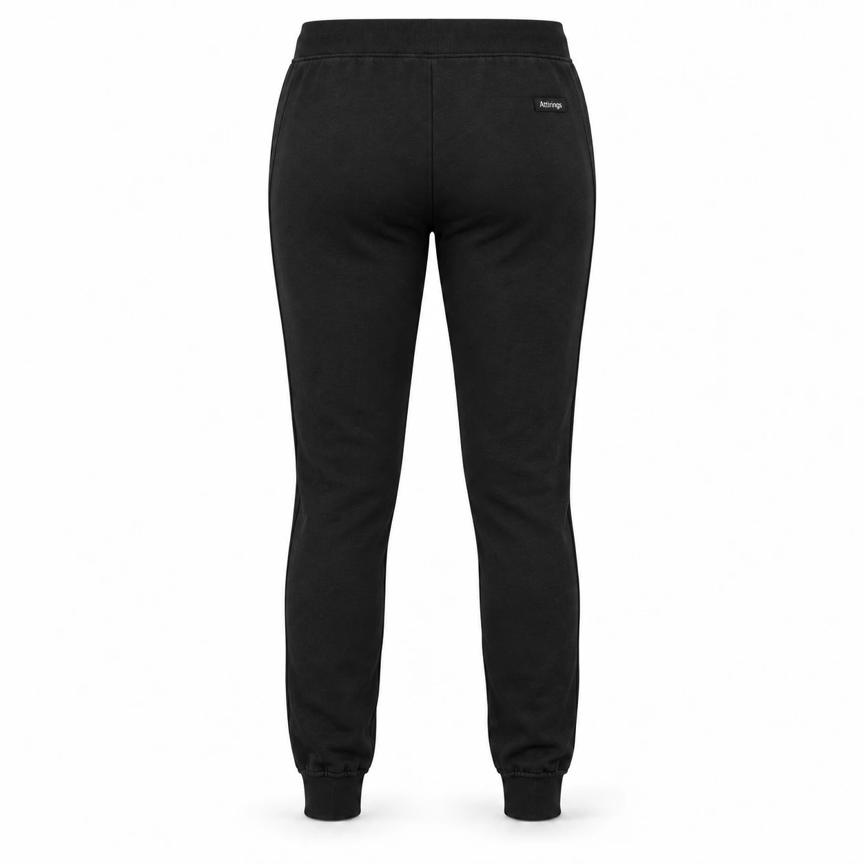 Attirings Women's Slim Fit Elastic Cuff Joggers, back view - AI sample