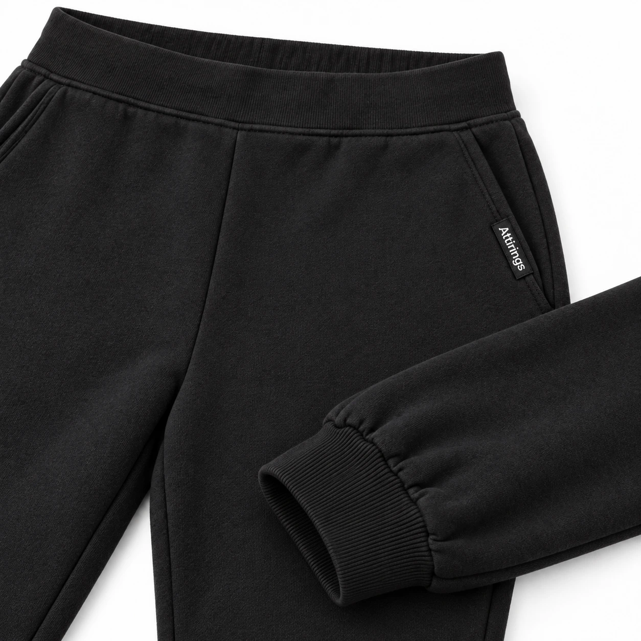 Attirings Women's Slim Fit Elastic Cuff Joggers, detail view - AI sample