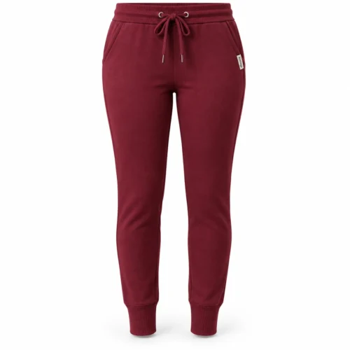 Attirings Women's Slim Fit Ribbed Ankle Joggers, front view - AI sample