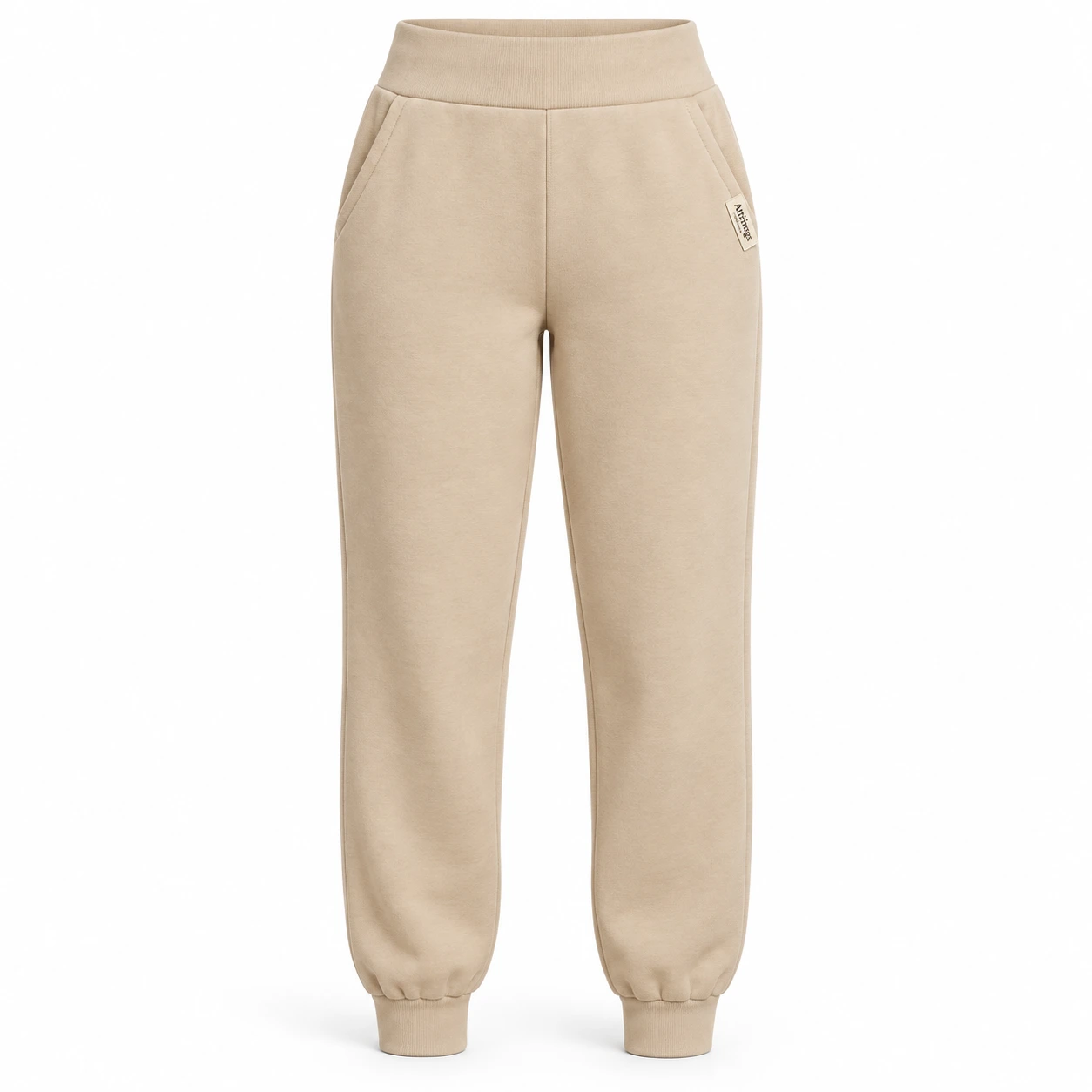 Attirings Women's Regular Fit High-Rise Joggers, front view - AI sample