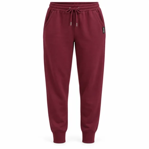 Attirings Women's Regular Fit Ribbed Ankle Joggers, front view - AI sample
