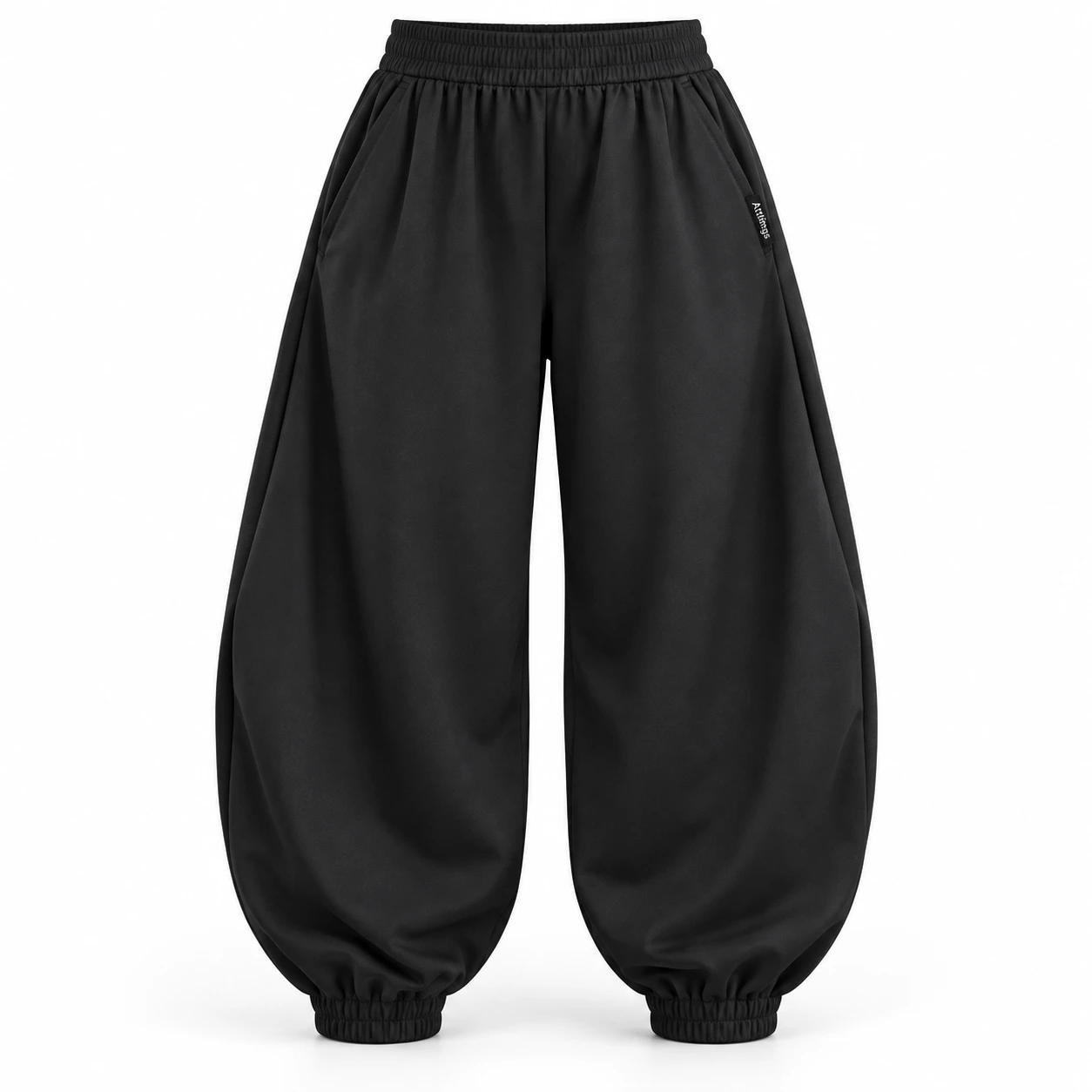 Attirings Women's Oversized Fit Elastic Cuff Joggers, front view - AI sample