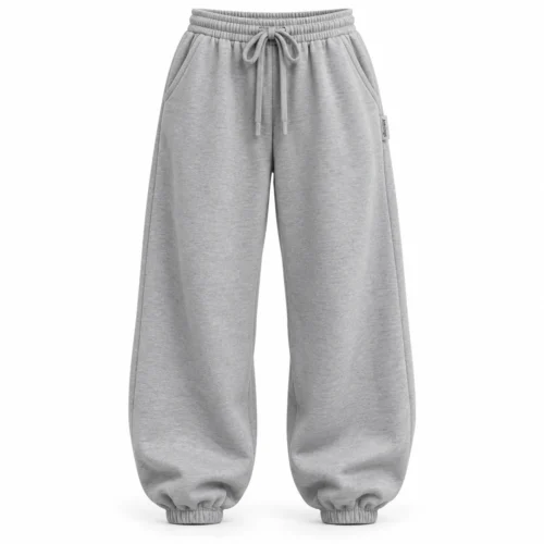 Attirings Women's Oversized Fit Drawstring Waist Joggers, front view - AI sample