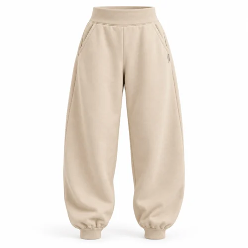 Attirings Women's Oversized Fit High-Rise Joggers, front view - AI sample