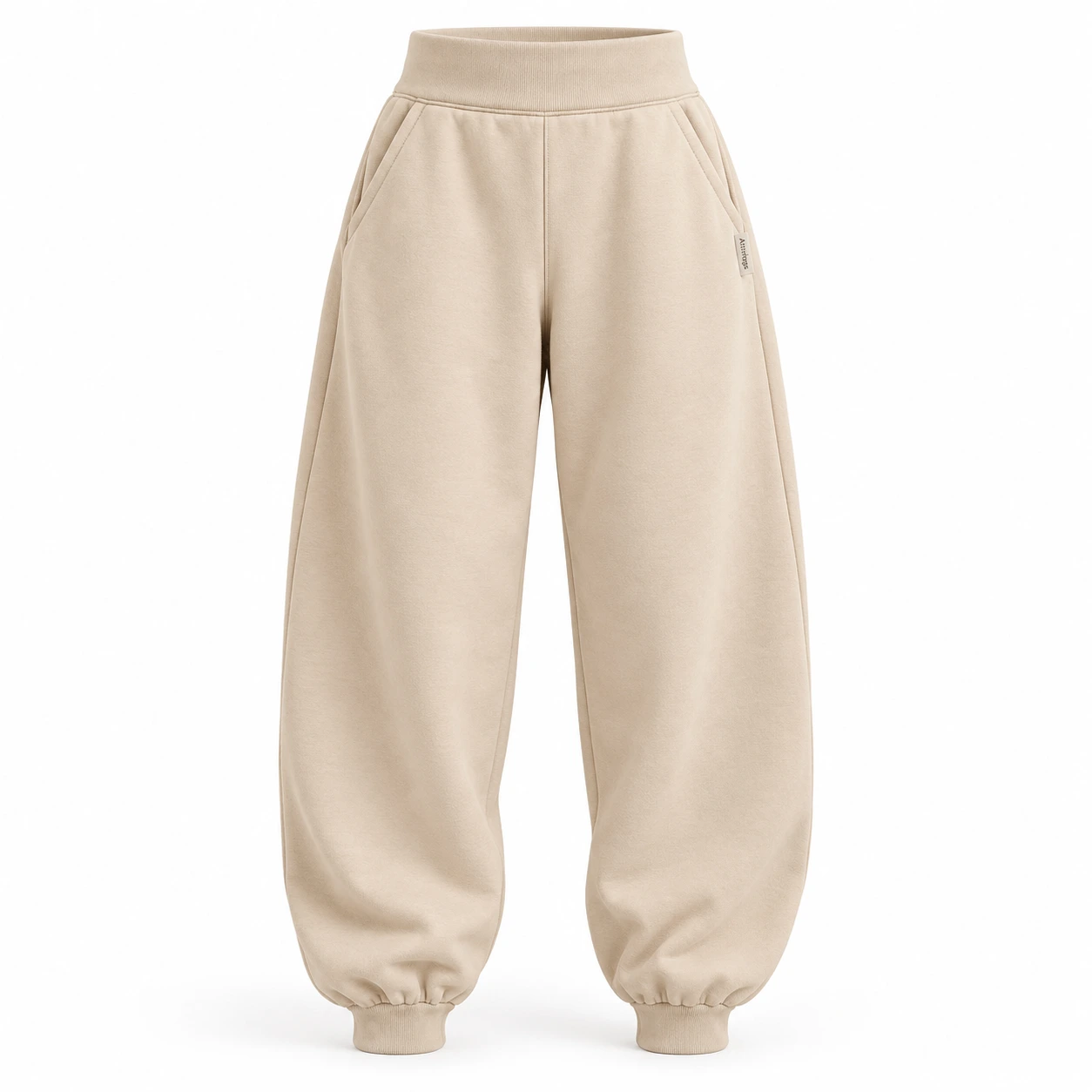 Attirings Women's Oversized Fit High-Rise Joggers, front view - AI sample