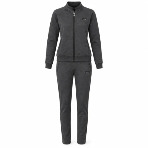 Attirings Women's Slim Fit Full-Zip Set Tracksuit, front view - AI sample