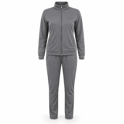 Attirings Women's Regular Fit Zip-Up Jacket Set Tracksuit, front view - AI sample