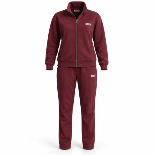 Attirings Women's Classic Fit Zip-Up Jacket Set Tracksuit, front view - AI sample