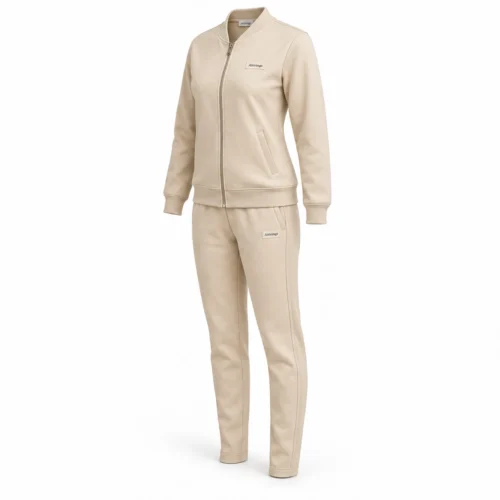 Attirings Women's Classic Fit Full-Zip Set Tracksuit, angle view - AI sample