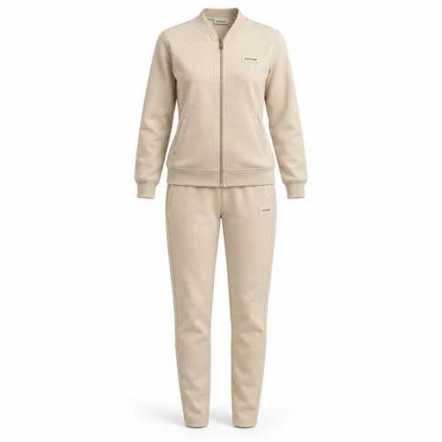 Attirings Women's Classic Fit Full-Zip Set Tracksuit, front view - AI sample