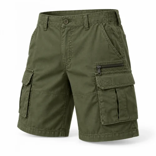 Men's Relaxed Fit Multi-Pocket Shorts - angle view - Attirings