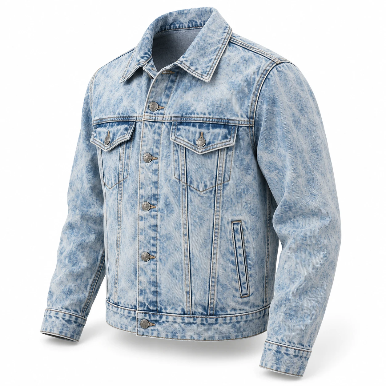 Acid Wash Denim Jacket