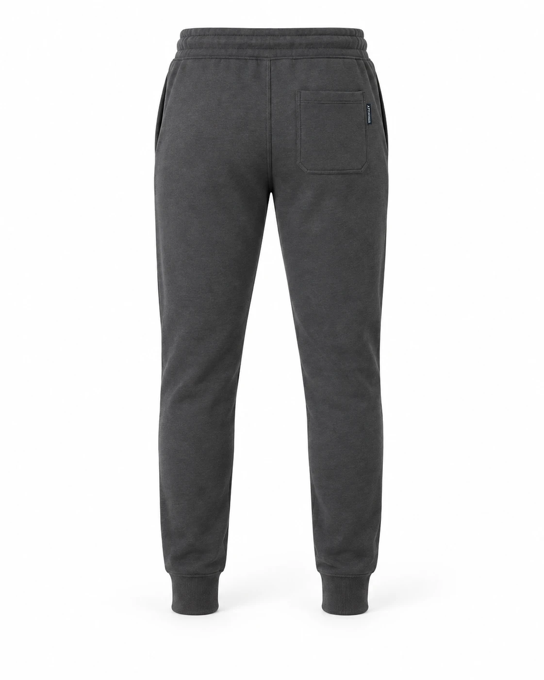 Men's Classic Fit Drawstring Waist Joggers - back view - Attirings