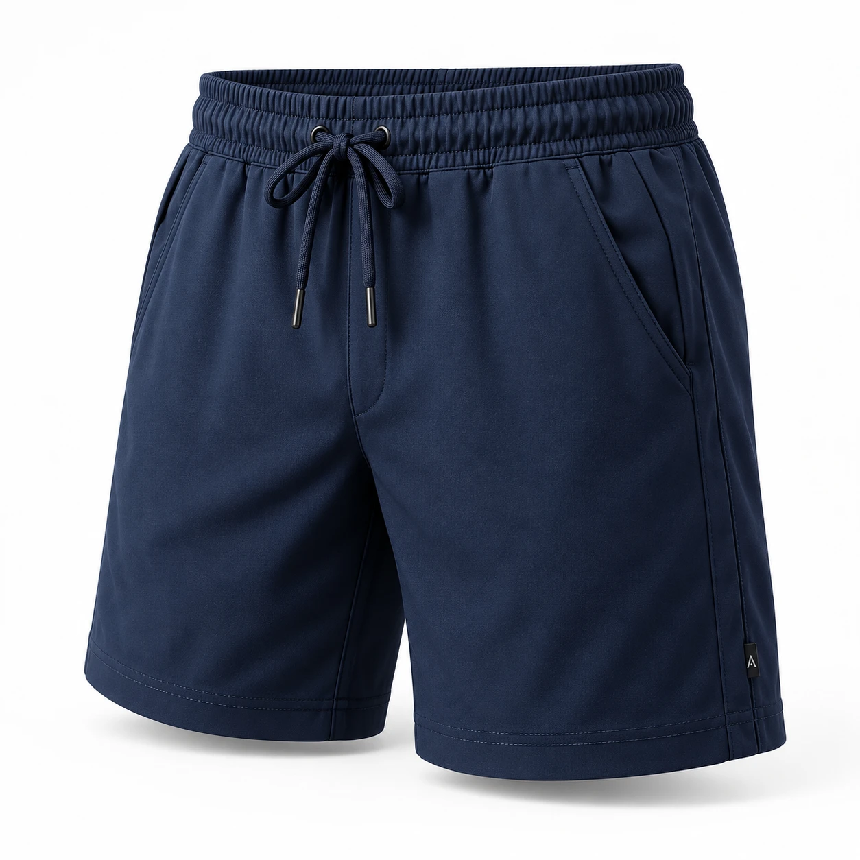 Men's Athletic Fit Drawstring Shorts - angle view - Attirings