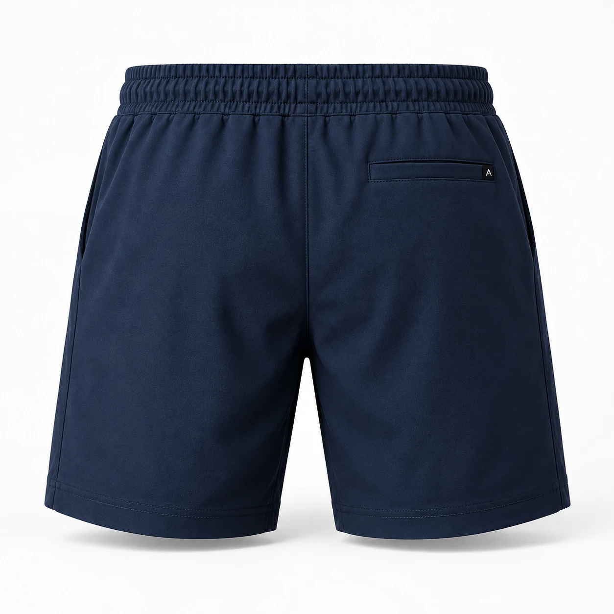Men's Athletic Fit Drawstring Shorts - back view - Attirings