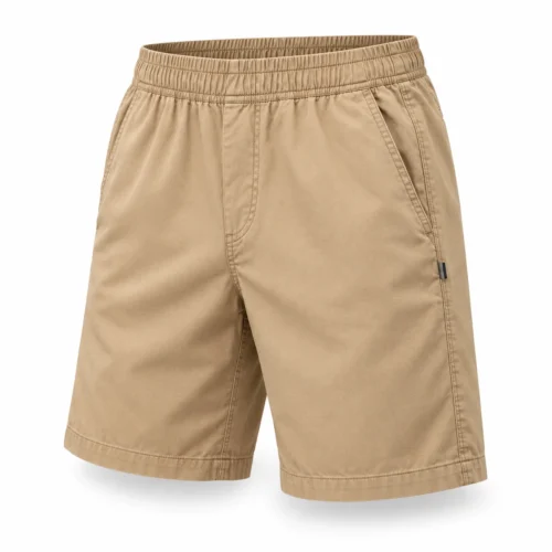Men's Classic Fit Elastic Waist Shorts - angle view - Attirings