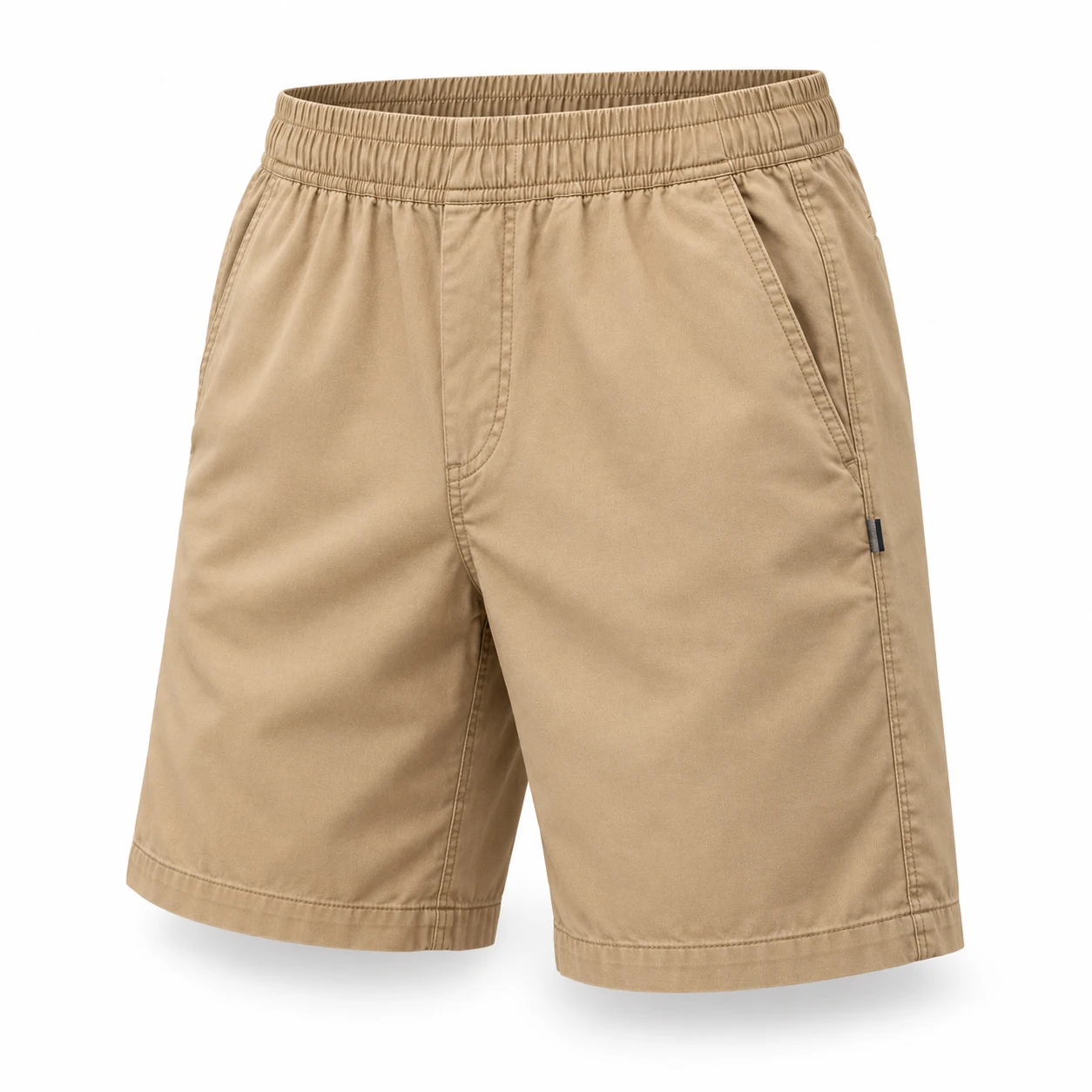 Men's Classic Fit Elastic Waist Shorts - angle view - Attirings