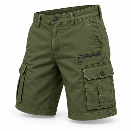 Men's Classic Fit Multi-Pocket Shorts - angle view - Attirings