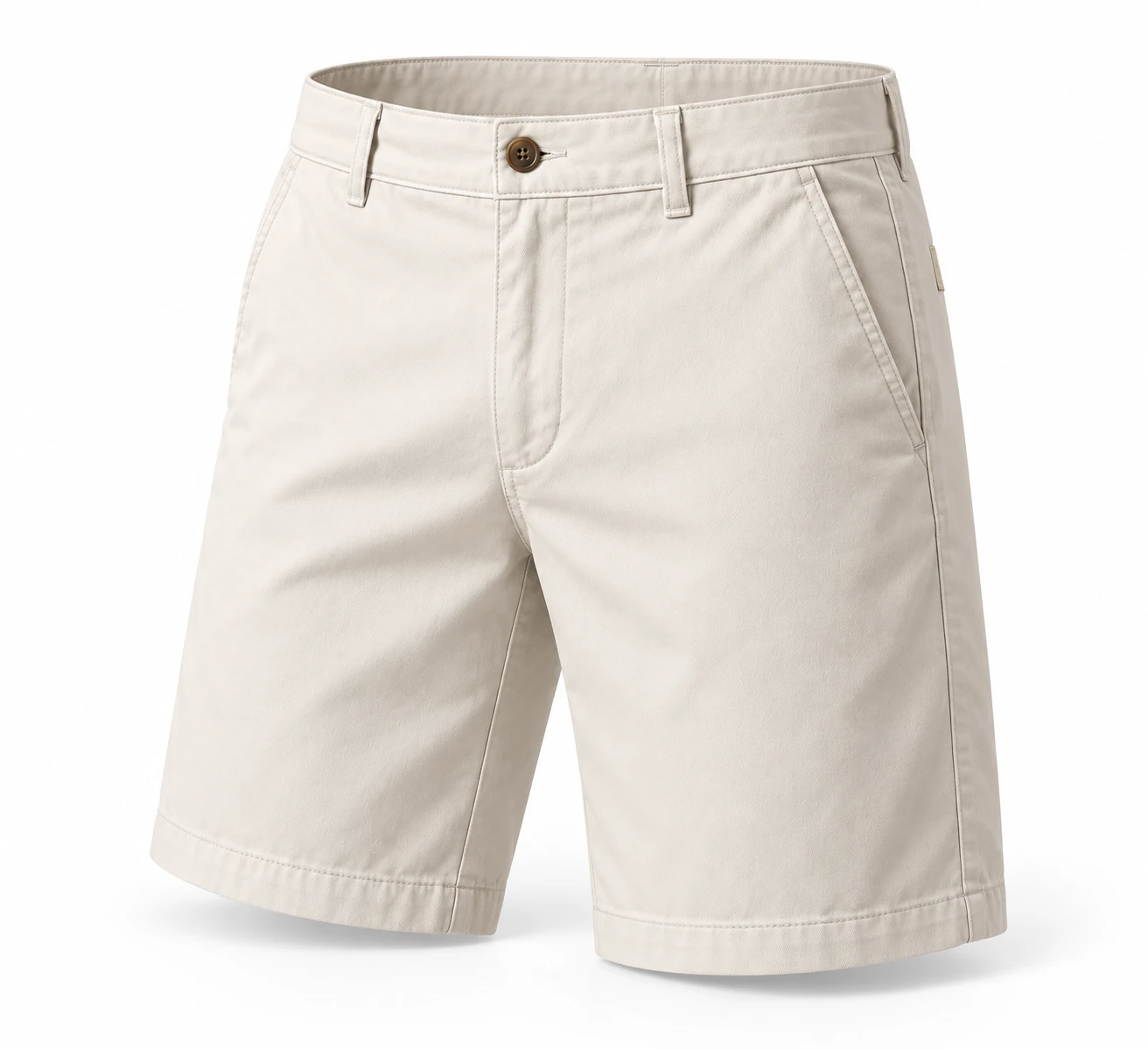 Men's Classic Fit Chino Style Shorts - angle view - Attirings