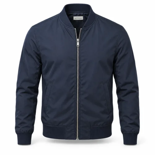 Men's Slim Fit Bomber Style Jacket - representative jacket design