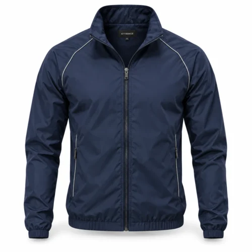 Men's Slim Fit Windbreaker Jacket - representative jacket design