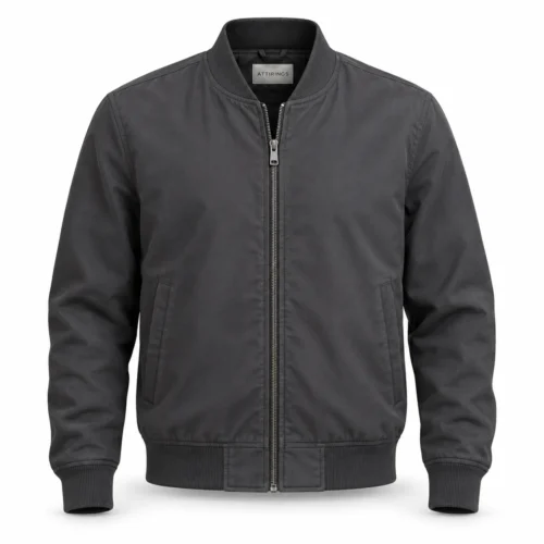 Men's Relaxed Fit Bomber Style Jacket - representative jacket design