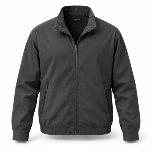 Men's Relaxed Fit Zip-Up Jacket - representative jacket design