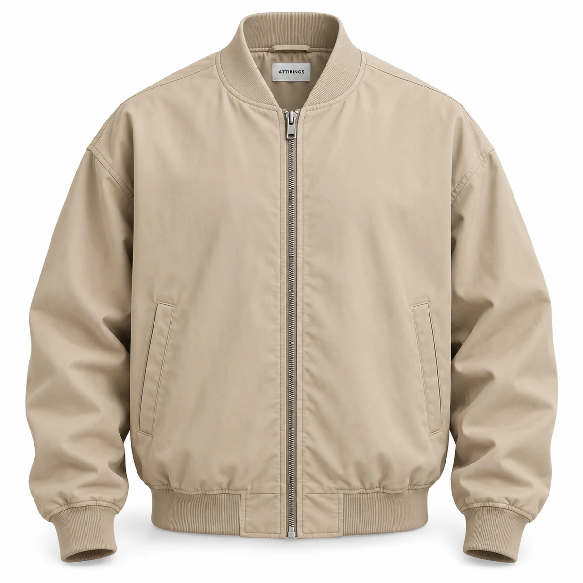 Men's Oversized Fit Bomber Style Jacket - representative jacket design
