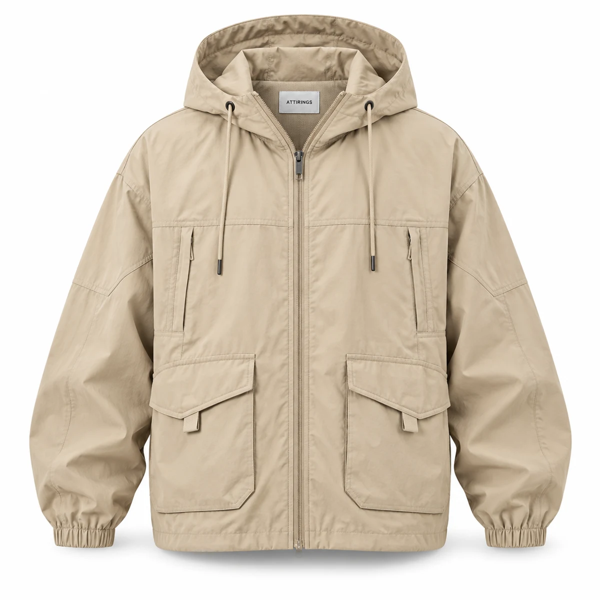 Men's Oversized Fit Hooded Jacket - representative jacket design