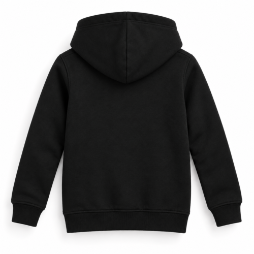 Kids' Slim Fit Printed Graphic Hoodie - back design mockup - Attirings