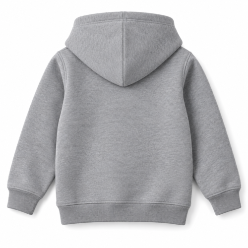 Kids' Regular Fit Pullover Hoodie - back design mockup - Attirings