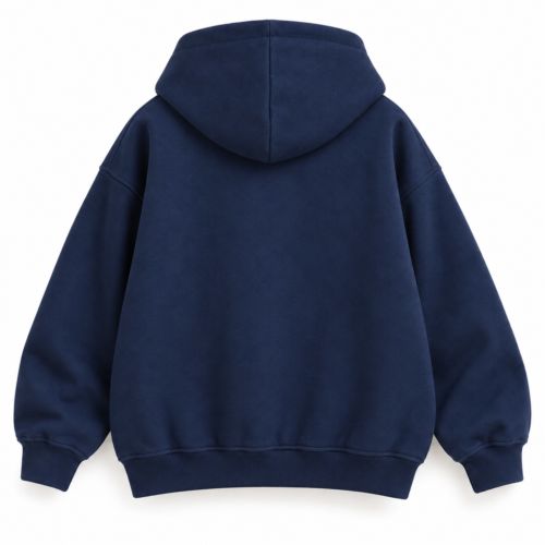 Kids' Oversized Fit Pullover Hoodie - back design mockup - Attirings