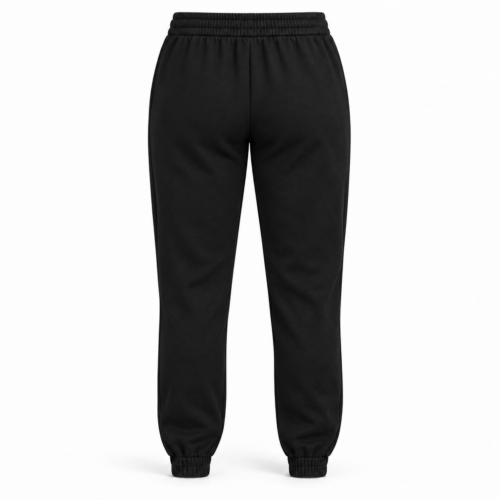 Women's Classic Fit Elastic Cuff Joggers - back design mockup - Attirings