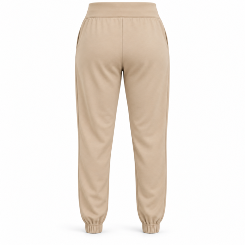 Women's Classic Fit High-Rise Joggers - back design mockup - Attirings